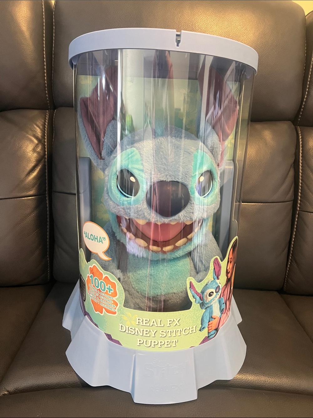 Disney Stitch Real FX Puppet Plush - Blue & Teal